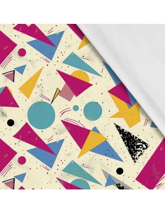 Softshell Stoff Polyester Zum Nähen- Motiv Geometrisch I SDX3596