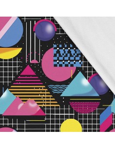 Softshell Stoff Polyester Zum Nähen- Motiv Geometrisch I SDX3597