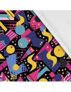 Softshell Stoff Polyester Zum Nähen- Motiv Geometrisch I SDX3601