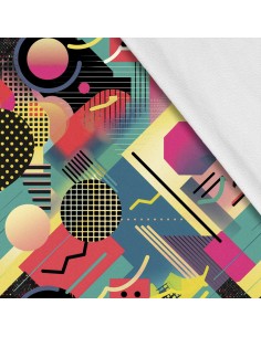 Softshell Stoff Polyester Zum Nähen- Motiv Geometrisch I SDX3603