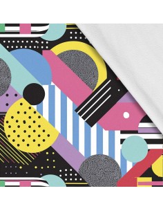Softshell Stoff Polyester Zum Nähen- Motiv Geometrisch I SDX3604