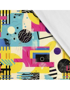 Softshell Stoff Polyester Zum Nähen- Motiv Geometrisch I SDX3609