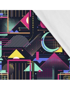 Softshell Stoff Polyester Zum Nähen- Motiv Geometrisch I SDX3611