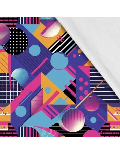 Softshell Stoff Polyester Zum Nähen- Motiv Geometrisch I SDX3614