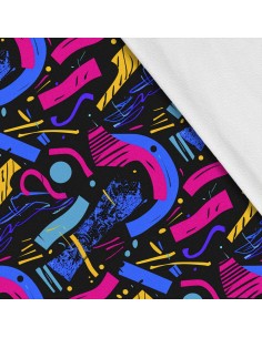 Softshell Stoff Polyester Zum Nähen- Motiv Geometrisch I SDX3615