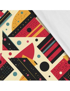 Softshell Stoff Polyester Zum Nähen- Motiv Geometrisch I SDX3616
