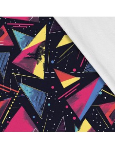Softshell Stoff Polyester Zum Nähen- Motiv Geometrisch I SDX3619