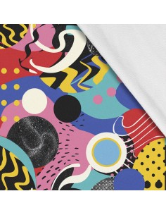 Softshell Stoff Polyester Zum Nähen- Motiv Geometrisch I SDX3621