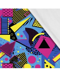 Softshell Stoff Polyester Zum Nähen- Motiv Geometrisch I SDX3626