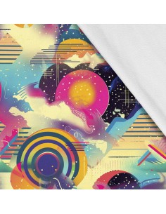 Softshell Stoff Polyester Zum Nähen- Motiv Geometrisch I SDX3627