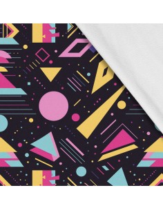 Softshell Stoff Polyester Zum Nähen- Motiv Geometrisch I SDX3629
