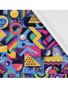 Softshell Stoff Polyester Zum Nähen- Motiv Geometrisch I SDX3630