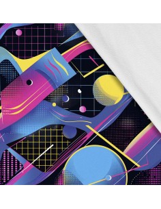 Softshell Stoff Polyester Zum Nähen- Motiv Geometrisch I SDX3631