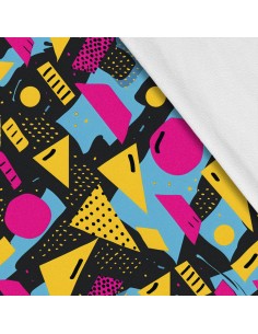 Softshell Stoff Polyester Zum Nähen- Motiv Geometrisch I SDX3632