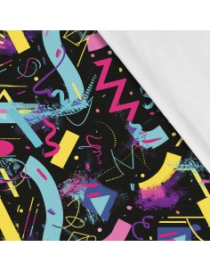 Softshell Stoff Polyester Zum Nähen- Motiv Geometrisch I SDX3634