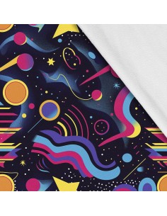 Softshell Stoff Polyester Zum Nähen- Motiv Geometrisch I SDX3635