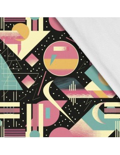 Softshell Stoff Polyester Zum Nähen- Motiv Geometrisch I SDX3637