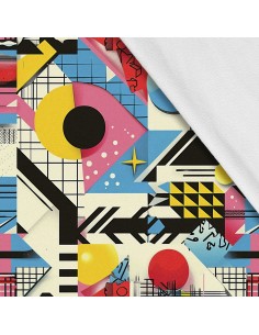 Softshell Stoff Polyester Zum Nähen- Motiv Geometrisch I SDX3639