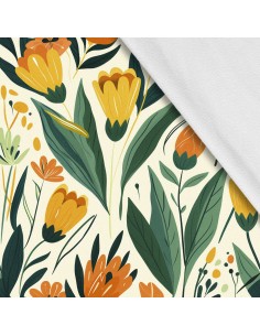 Softshell Stoff Polyester Zum Nähen- Motiv Frühling I SDX7126