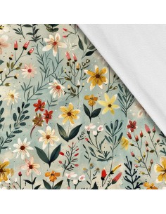 Softshell Stoff Polyester Zum Nähen- Motiv Frühling I SDX7139