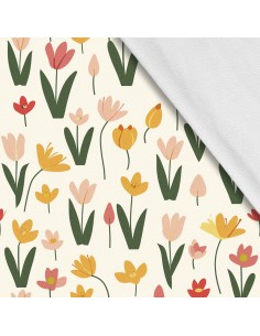 Softshell Stoff Polyester Zum Nähen- Motiv Frühling I SDX7162