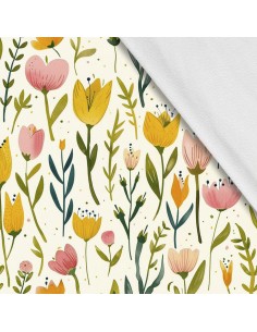 Softshell Stoff Polyester Zum Nähen- Motiv Frühling I SDX7181