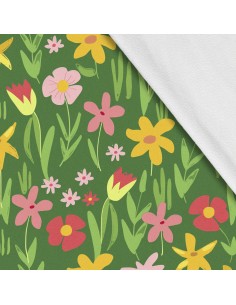 Softshell Stoff Polyester Zum Nähen- Motiv Frühling I SDX7191