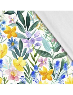 Softshell Stoff Polyester Zum Nähen- Motiv Frühling I SDX7207