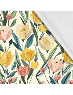 Softshell Stoff Polyester Zum Nähen- Motiv Frühling I SDX7211
