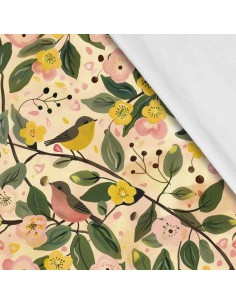 Softshell Stoff Polyester Zum Nähen- Motiv Frühling I SDX7223