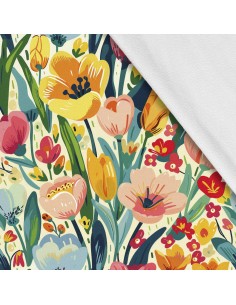 Softshell Stoff Polyester Zum Nähen- Motiv Frühling I SDX7236