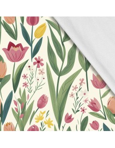 Softshell Stoff Polyester Zum Nähen- Motiv Frühling I SDX7241