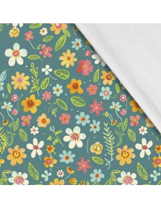 Softshell Stoff Polyester Zum Nähen- Motiv Frühling I SDX7282