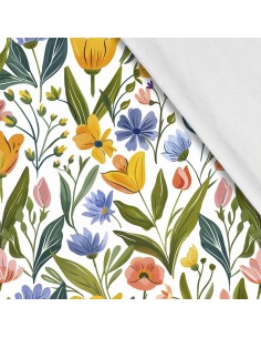 Softshell Stoff Polyester Zum Nähen- Motiv Frühling I SDX7310