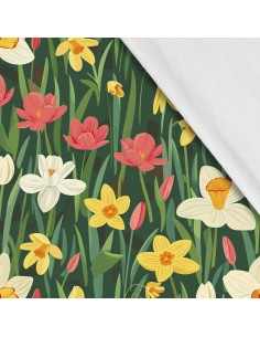 Softshell Stoff Polyester Zum Nähen- Motiv Frühling I SDX7323