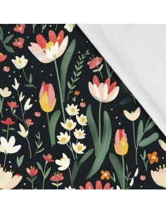 Softshell Stoff Polyester Zum Nähen- Motiv Frühling I SDX7346