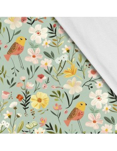 Softshell Stoff Polyester Zum Nähen- Motiv Frühling I SDX7360