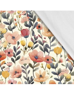 Softshell Stoff Polyester Zum Nähen- Motiv Frühling I SDX7366