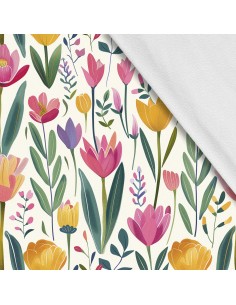 Softshell Stoff Polyester Zum Nähen- Motiv Frühling I SDX7414