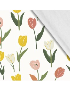 Softshell Stoff Polyester Zum Nähen- Motiv Frühling I SDX7416