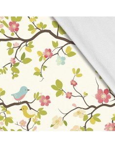 Softshell Stoff Polyester Zum Nähen- Motiv Frühling I SDX7420