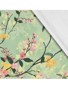 Softshell Stoff Polyester Zum Nähen- Motiv Frühling I SDX7435