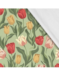 Softshell Stoff Polyester Zum Nähen- Motiv Frühling I SDX7448