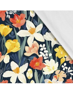 Softshell Stoff Polyester Zum Nähen- Motiv Frühling I SDX7457