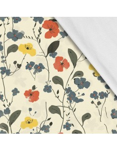 Softshell Stoff Polyester Zum Nähen- Motiv Frühling I SDX7475