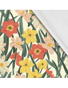 Softshell Stoff Polyester Zum Nähen- Motiv Frühling I SDX7481