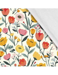 Softshell Stoff Polyester Zum Nähen- Motiv Frühling I SDX7489