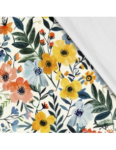 Softshell Stoff Polyester Zum Nähen- Motiv Frühling I SDX7493