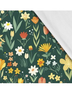 Softshell Stoff Polyester Zum Nähen- Motiv Frühling I SDX7509