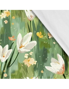 Softshell Stoff Polyester Zum Nähen- Motiv Frühling I SDX7539